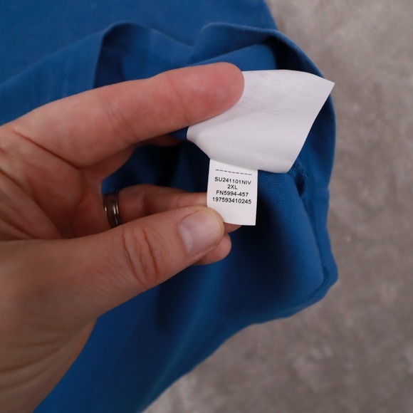 Air Jordan Blue Short Sleeve Flight Jumpman Graphic Front Back T Shirt Men's XXL - Picture 9 of 9